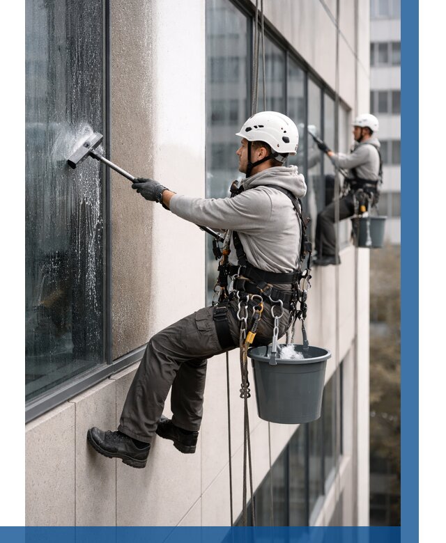 Мойка фасадов зданий в Ломоносове под ключ от 359 р. | ВЫСОТНИК-Лмн