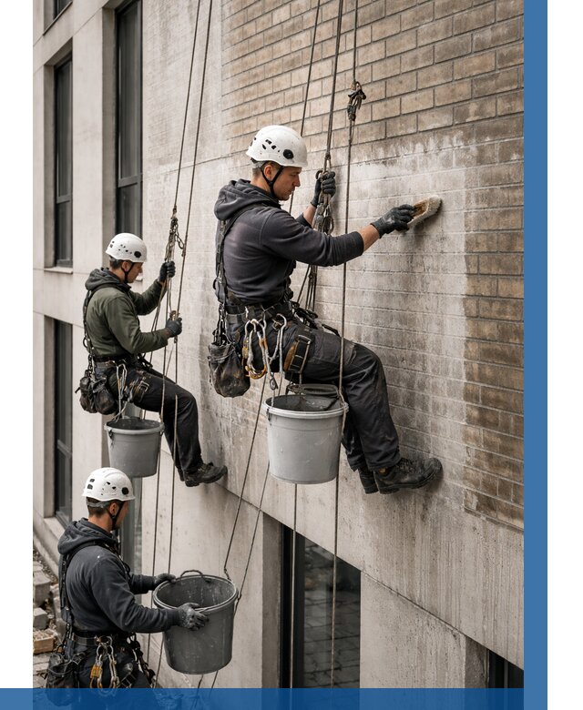 Удаление высолов с фасада в Ломоносове от 256 р. | ВЫСОТНИК-Лмн