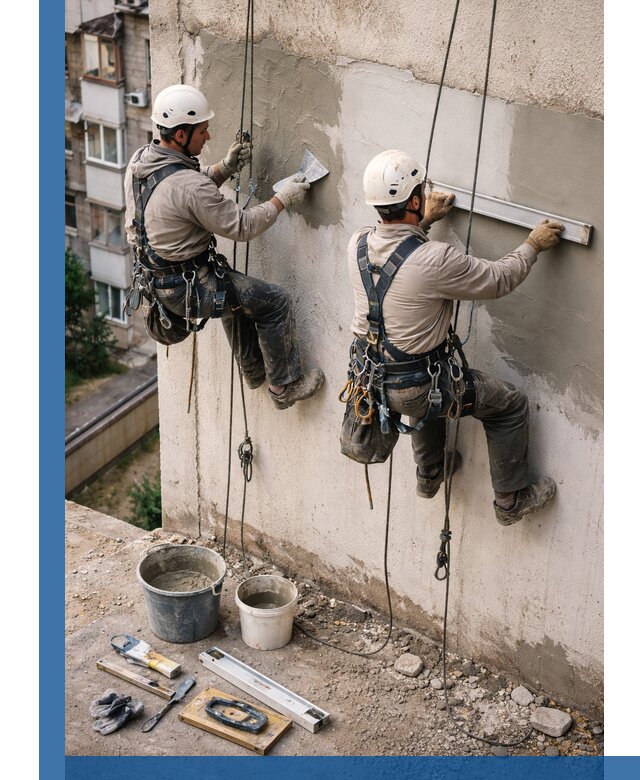 Комплексный ремонт штукатурного фасада с гарантией в Ломоносове