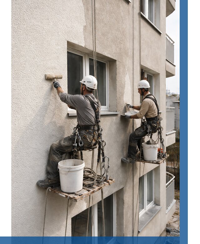 Нанесение короеда на фасад в Ломоносове от 461 р. | ВЫСОТНИК-Лмн