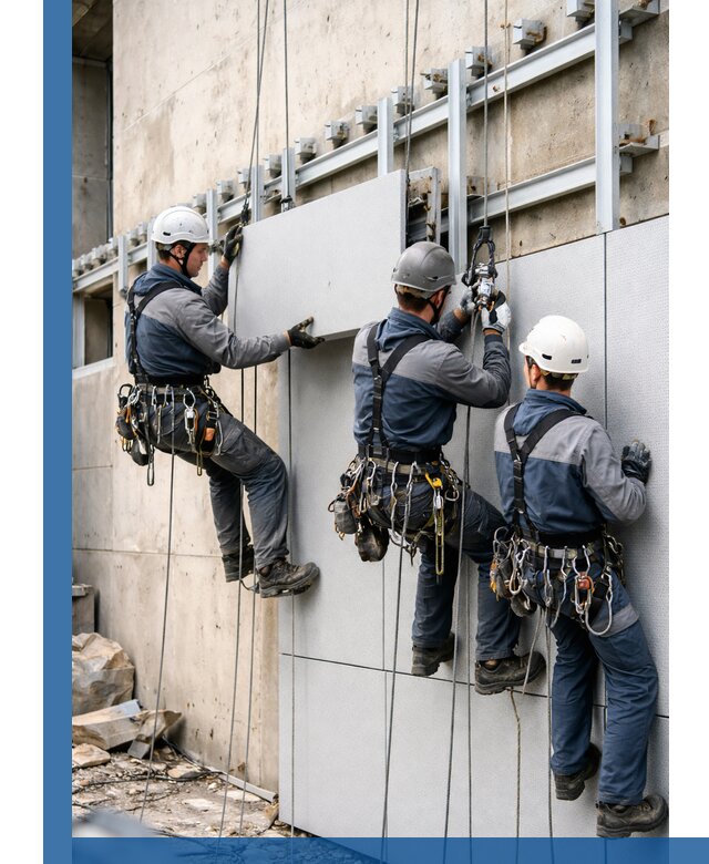 Монтаж вентилируемого фасада в Ломоносове под ключ с гарантией качества