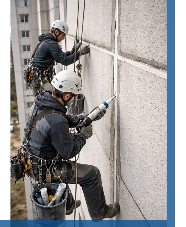 Герметизация межпанельных швов в Ломоносове от 717 р. | ВЫСОТНИК-Лмн