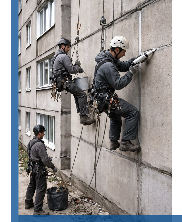 Герметизация межпанельных швов в Ломоносове с гарантией герметичности