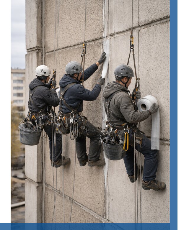 Ремонт межпанельных швов в Ломоносове от 768 р. | ВЫСОТНИК-Лмн