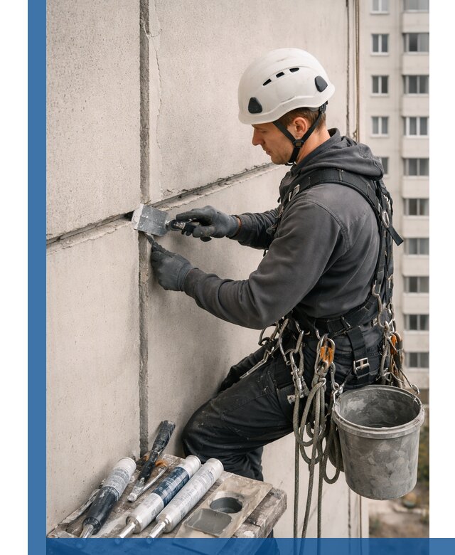 Ремонт межпанельных швов в Ломоносове герметизация и восстановление