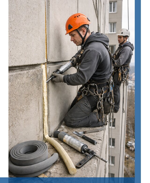 Теплый шов межпанельные швы в Ломоносове от 717 р. | ВЫСОТНИК-Лмн