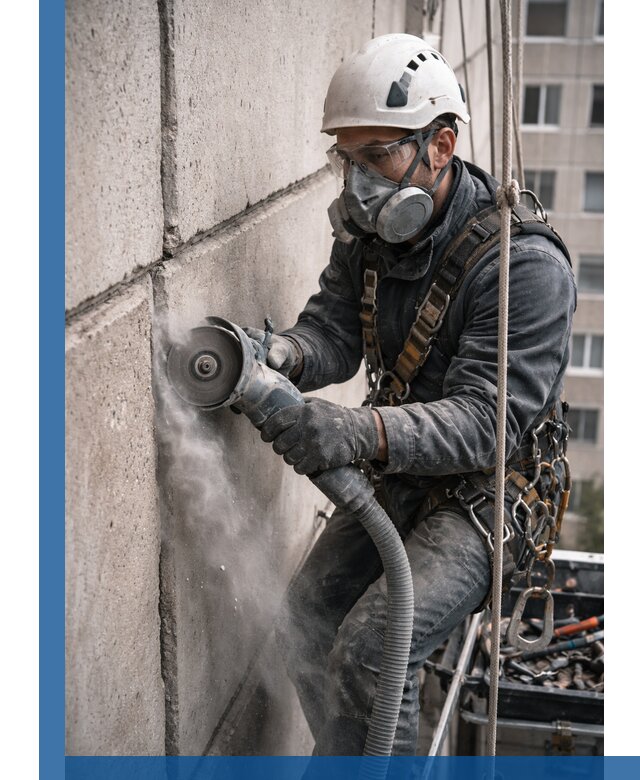 Штробление межпанельных швов в Ломоносове качественно и быстро