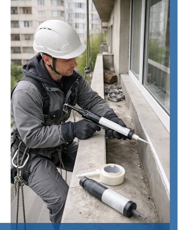 Герметизация швов лоджии в Ломоносове от 4610 р. | ВЫСОТНИК-Лмн