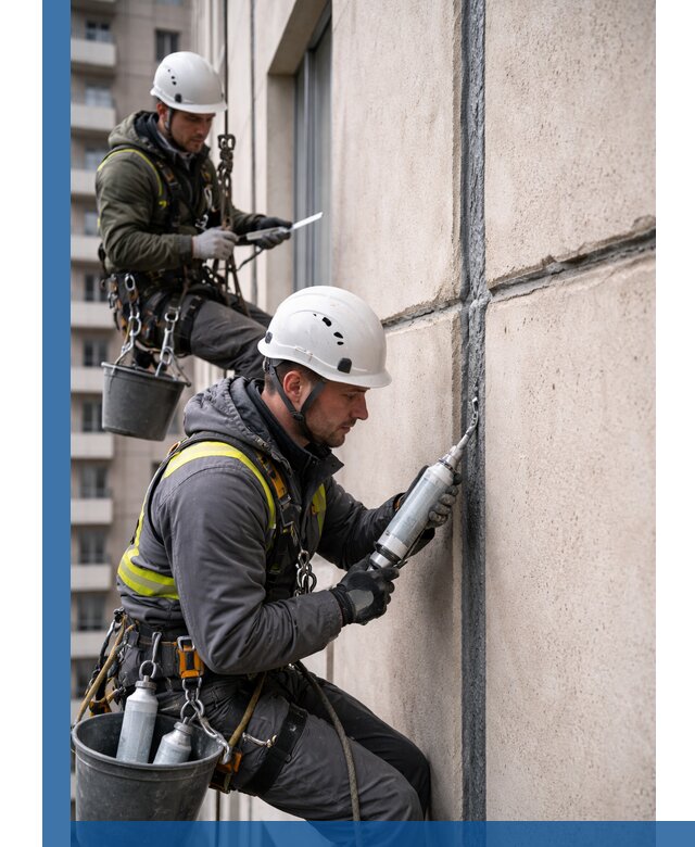 Герметизация деформационных швов фасада в Ломоносове качественно