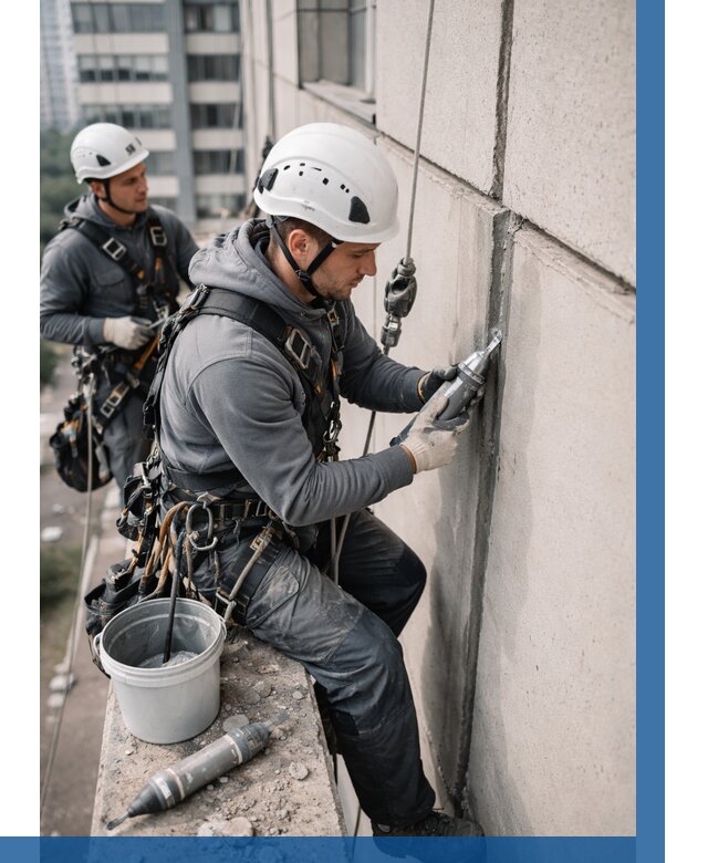 Ремонт деформационных швов здания в Ломоносове от 1025 р. | ВЫСОТНИК-Лмн