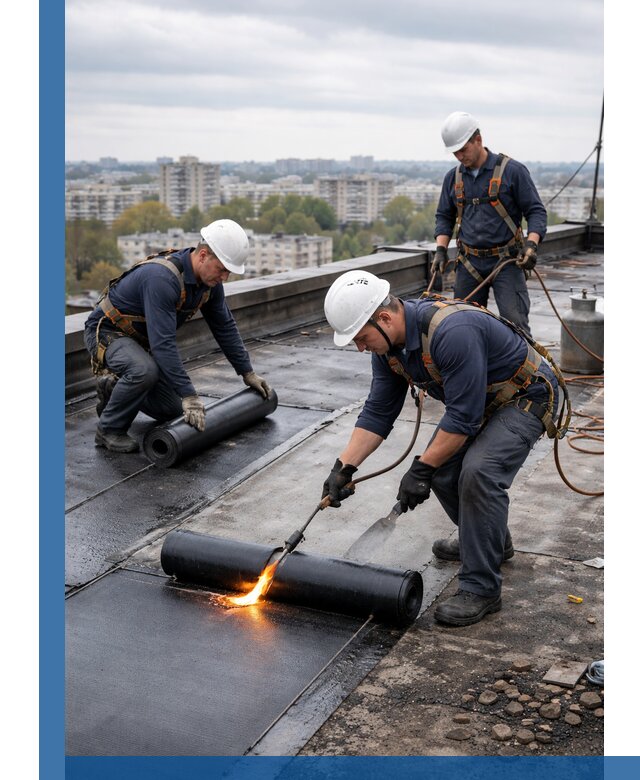 Ремонт наплавляемой кровли в Ломоносове качественно и надежно