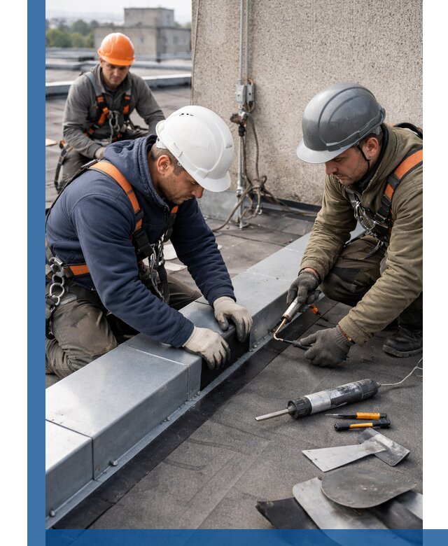 Ремонт кровельных примыканий в Ломоносове профессионально