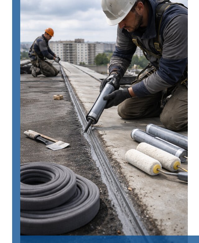 Герметизация швов кровли в Ломоносове с гарантией герметичности
