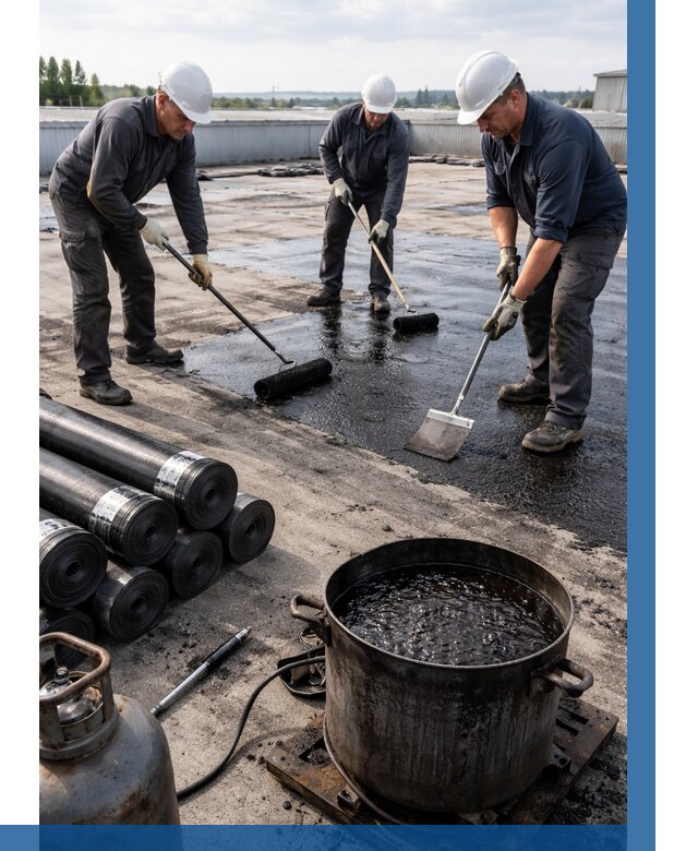 Гидроизоляция кровли мастикой в Ломоносове от 615 р. | ВЫСОТНИК-Лмн