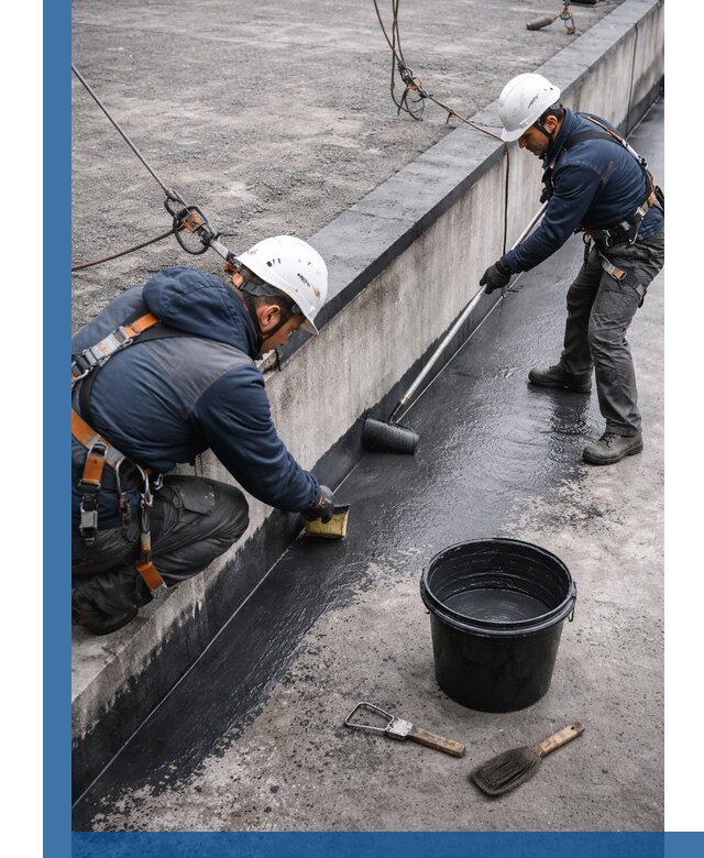 Гидроизоляция кровли жидкой резиной профессионально в Ломоносове