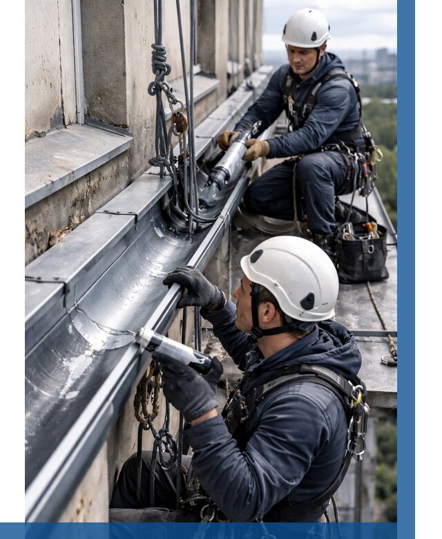 Ремонт водосточных желобов в Ломоносове от 6659 р. | ВЫСОТНИК-Лмн