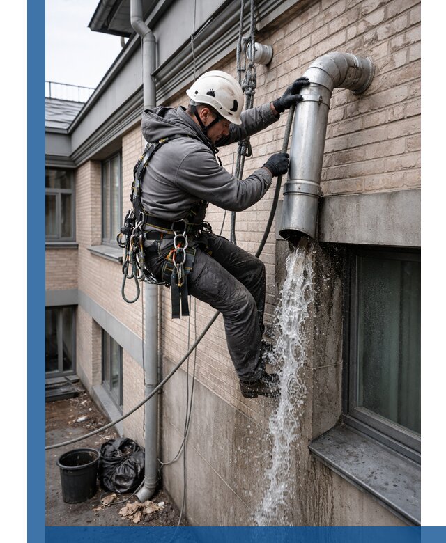 Профессиональная прочистка водосточных труб в Ломоносове с гарантией