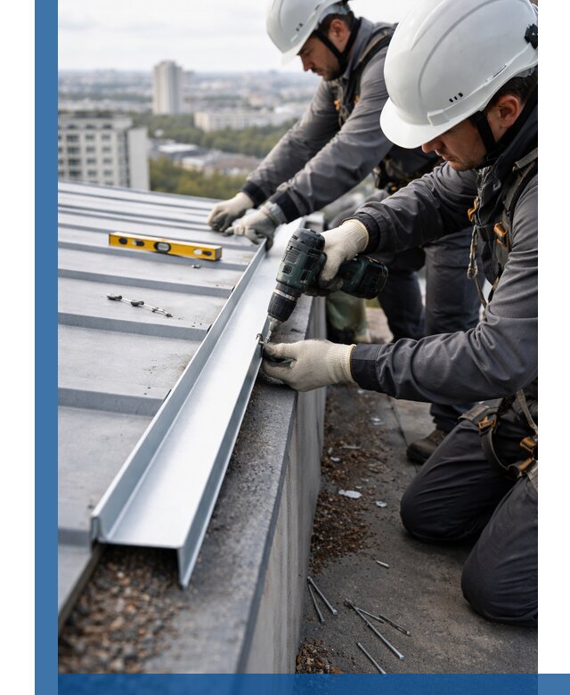 Монтаж капельника на кровле в Ломоносове с гарантией качества