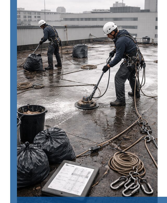 Плановая очистка кровли по графику в Ломоносове для безопасности