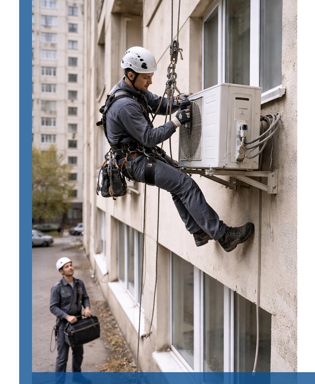 Демонтаж внешнего блока кондиционера в Ломоносове профессионально