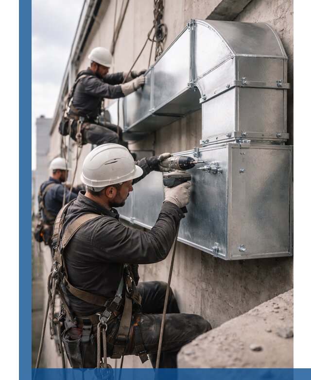 Профессиональный монтаж вентиляционных коробов в Ломоносове под ключ