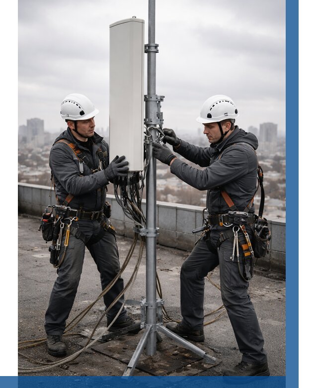 Монтаж антенн связи на крыше в Ломоносове от 8708 р. | ВЫСОТНИК-Лмн