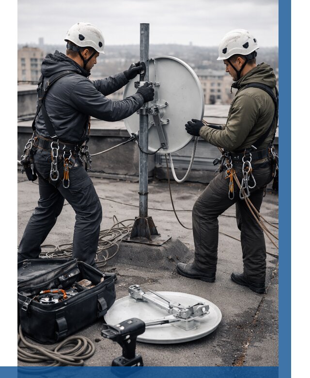 Демонтаж антенн на крыше в Ломоносове от 4610 р. | ВЫСОТНИК-Лмн