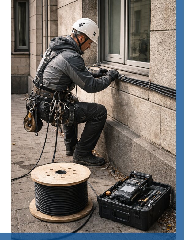 Прокладка оптоволоконного кабеля в Ломоносове от 820 р. | ВЫСОТНИК-Лмн