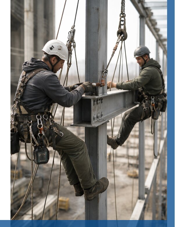 Монтаж металлоконструкций на высоте в Ломоносове от 3586 р. | ВЫСОТНИК-Лмн