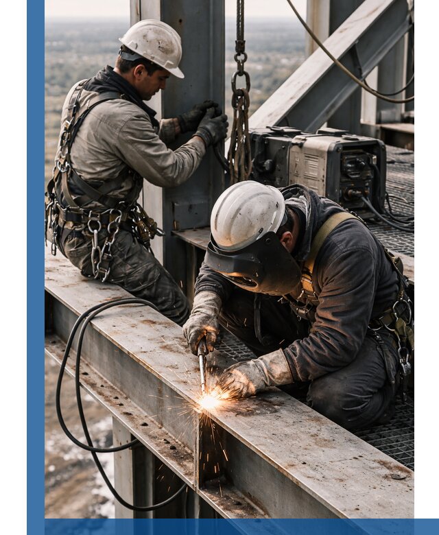 Высотные сварочные работы в Ломоносове для промышленных объектов