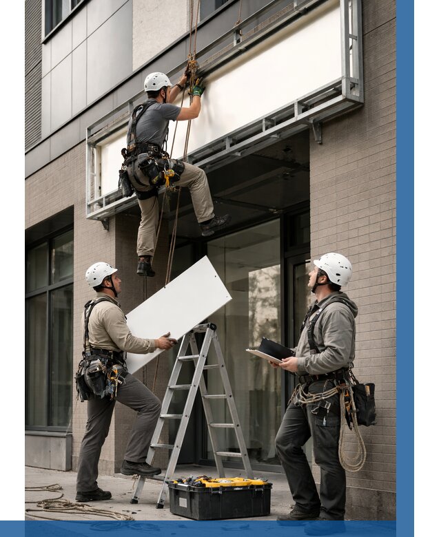 Монтаж светового короба в Ломоносове от 6659 р. | ВЫСОТНИК-Лмн