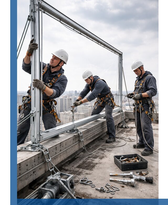 Монтаж крышных рекламных конструкций под ключ в Ломоносове