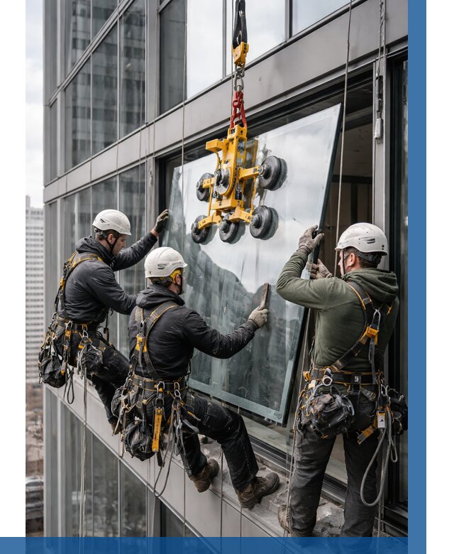 Фасадное остекление зданий под ключ в Ломоносове от 10245 р. | ВЫСОТНИК-Лмн