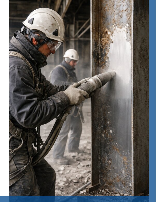 Удаление старой краски с металла в Ломоносове от 461 р. | ВЫСОТНИК-Лмн