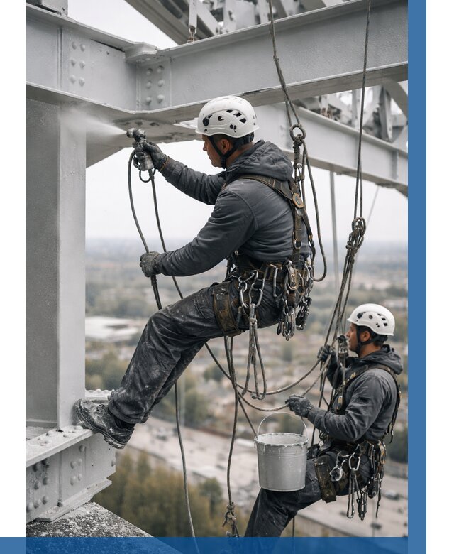 Покраска металлоконструкций на высоте в Ломоносове 359 р |ВЫСОТНИК-Лмн