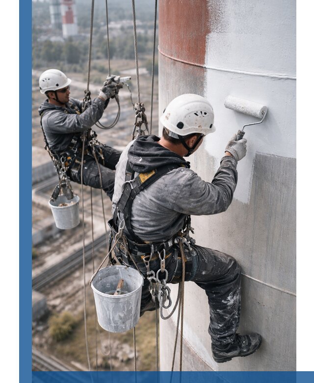 Покраска дымовых труб в Ломоносове: антикоррозийная защита и восстановление