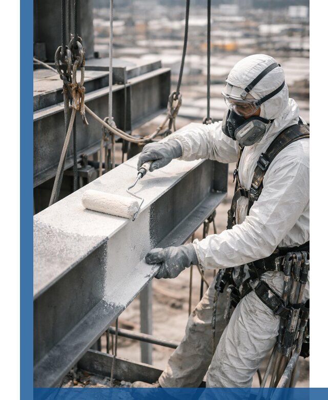 Профессиональная огнезащитная обработка металлоконструкций в Ломоносове