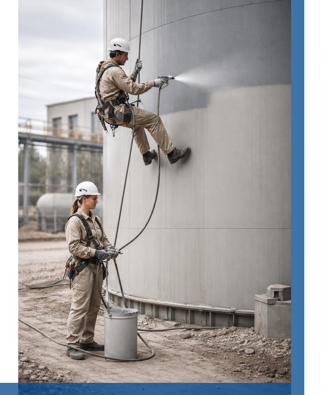 Покраска резервуаров в Ломоносове от 1229 р. | ВЫСОТНИК-Лмн — заказать