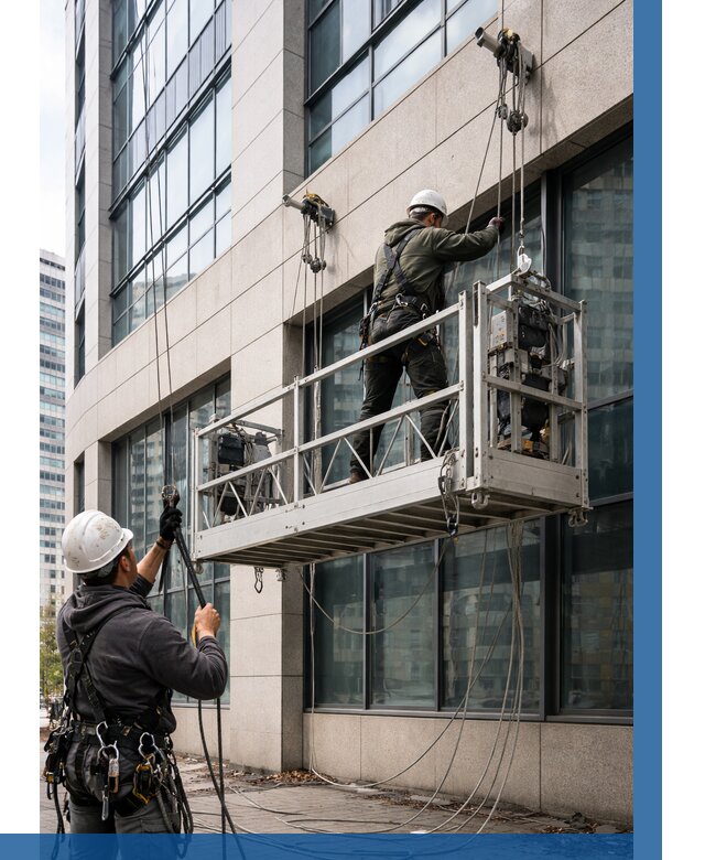 Монтаж и подъем фасадной люльки в Ломоносове от 12294 р. | ВЫСОТНИК-Лмн