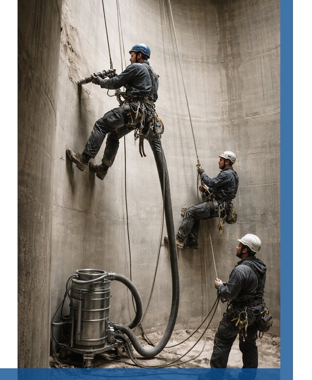 Зачистка силосов в Ломоносове от 4610 р. Договор и смета ВЫСОТНИК-Лмн