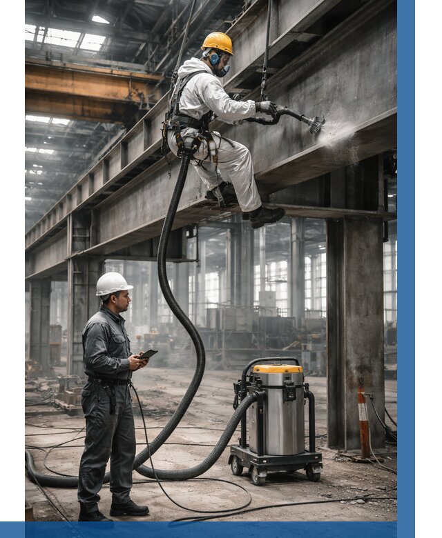 Обеспыливание конструкций в цехе в Ломоносове от 4303 р. | ВЫСОТНИК-Лмн