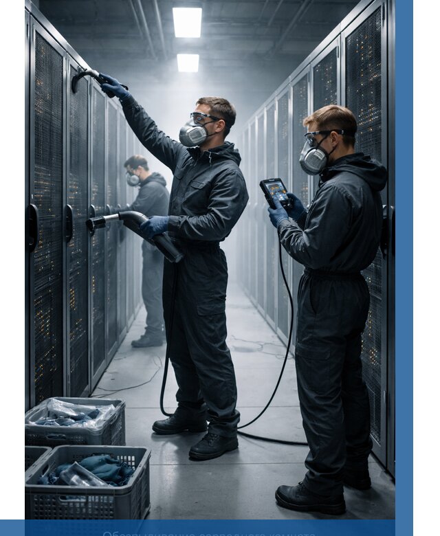 Обеспыливание серверной комнаты в Ломоносове от 4610 р. | ВЫСОТНИК-Лмн