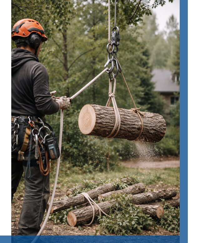Валка деревьев частями в Ломоносове от 7684 р. | ВЫСОТНИК-Лмн