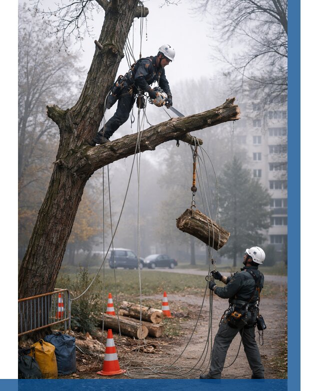 Удаление аварийных деревьев в Ломоносове от 15368 р. | ВЫСОТНИК-Лмн
